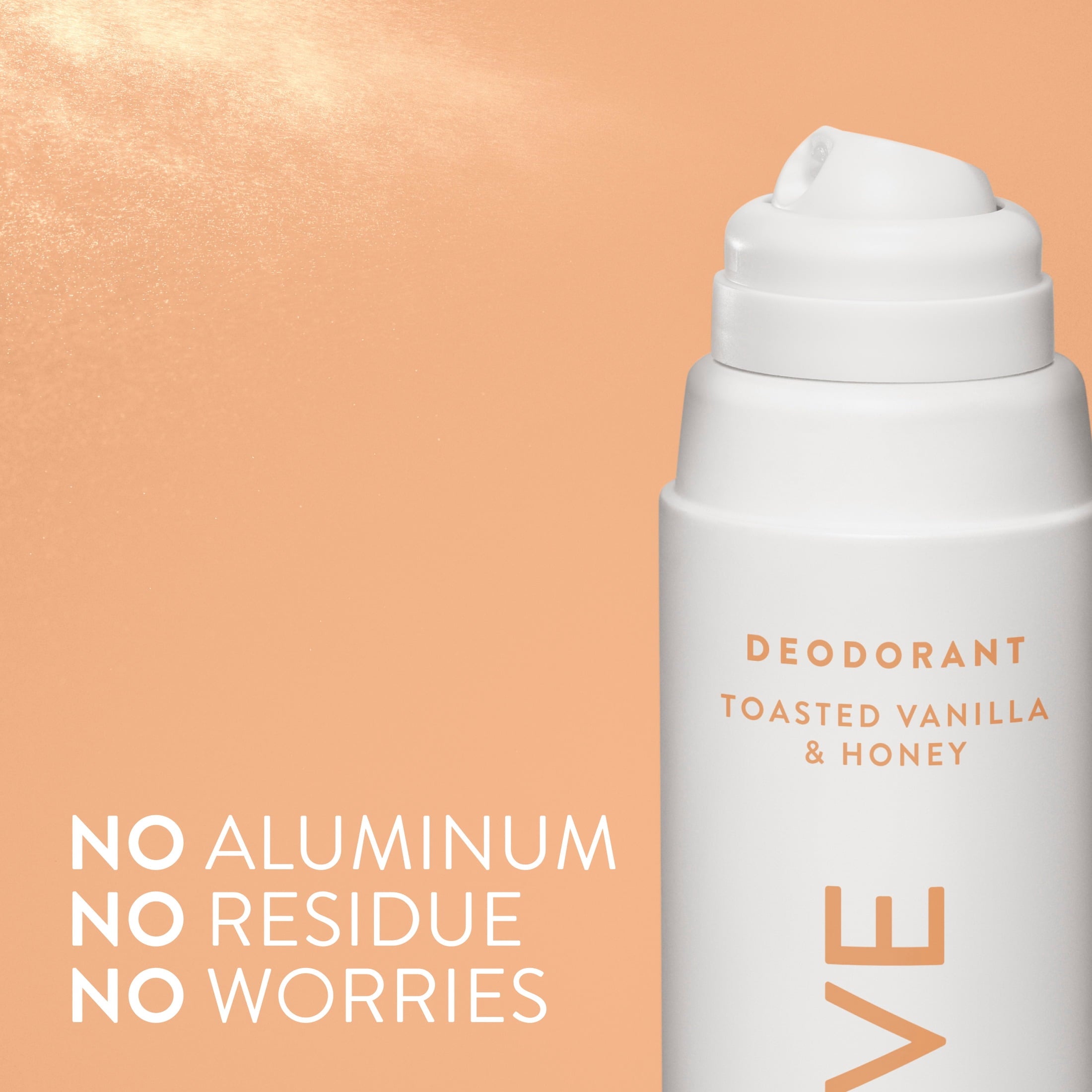 Aluminum Free Deodorant Spray For Women, 72 Hour Deodorant Spray, Toasted Vanilla &amp; Honey, 3.5oz