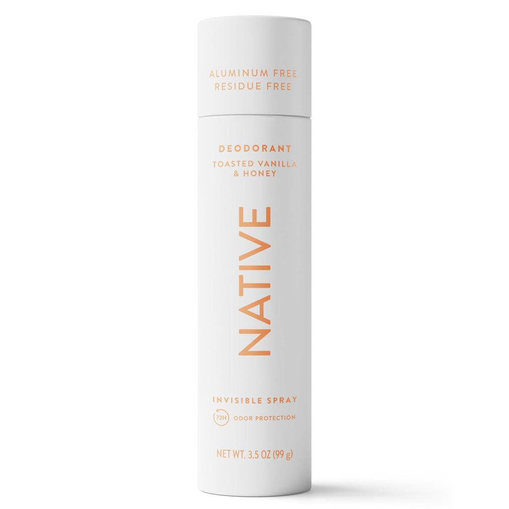 Aluminum Free Deodorant Spray For Women, 72 Hour Deodorant Spray, Toasted Vanilla &amp; Honey, 3.5oz