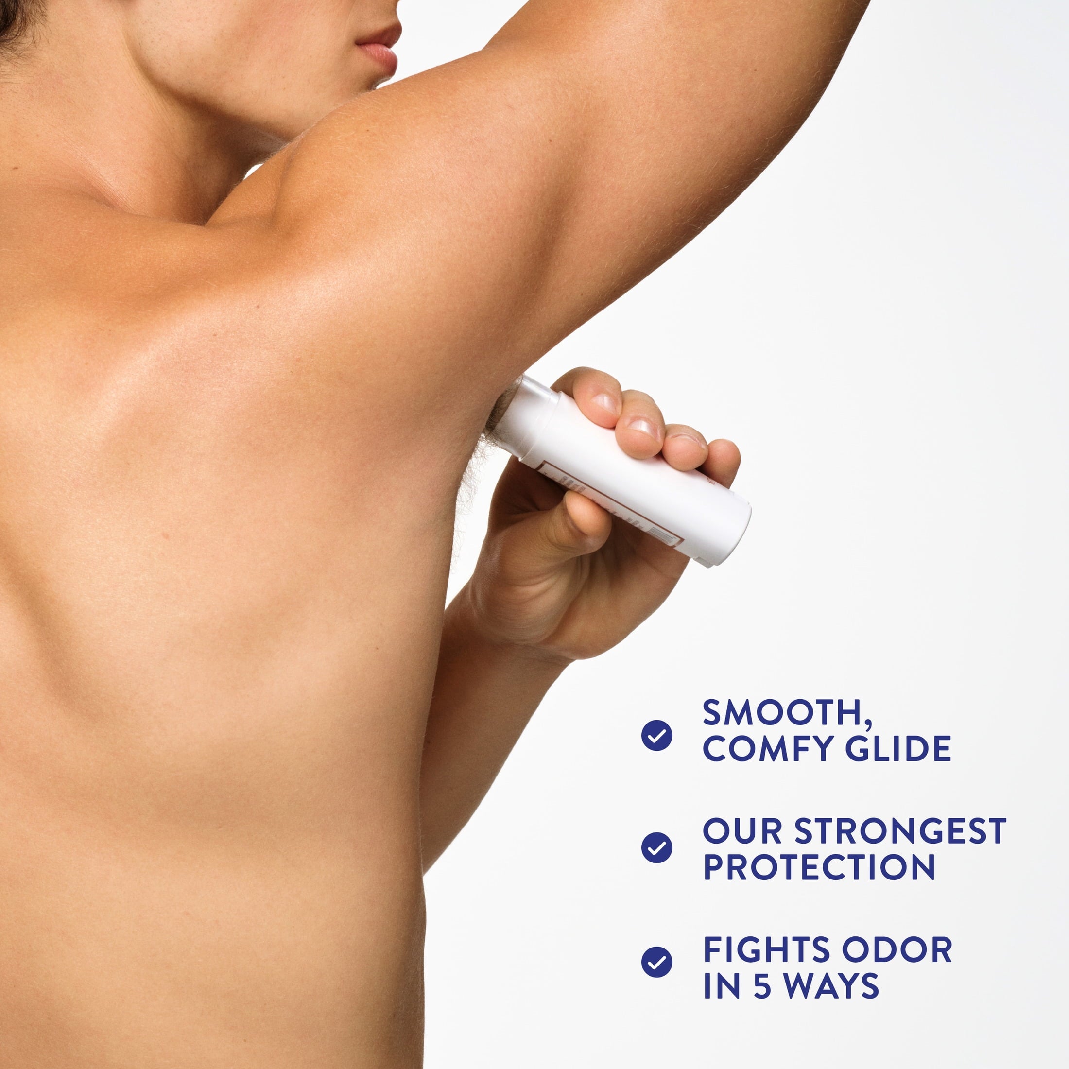Fragrance Free Deodorant For Men &amp; Women, 72 Hour Solid Deodorant Stick, Unscented, 2.65oz