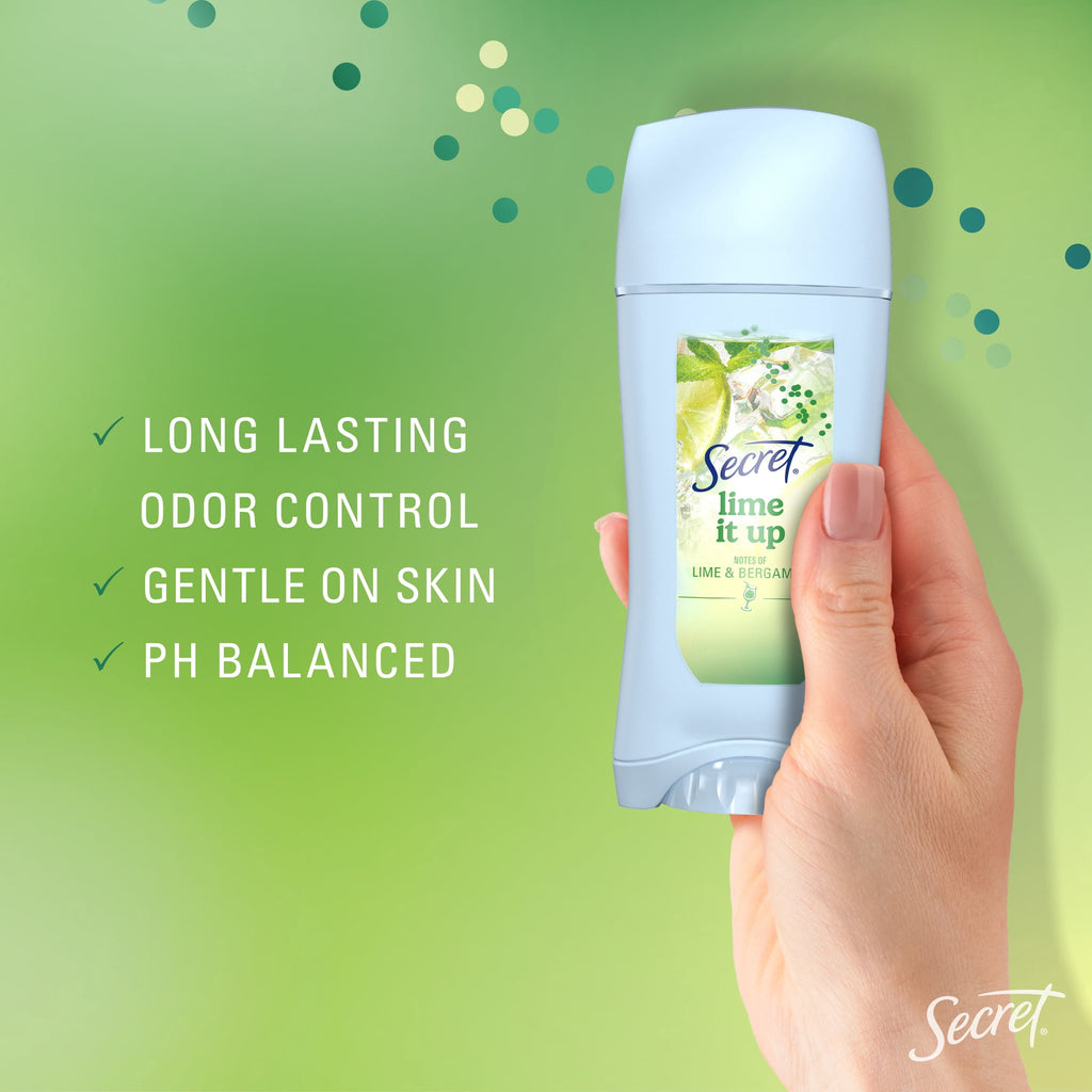 Fresh Invisible Solid Antiperspirant &amp; Deodorant for Women, Lime It Up, 2.6oz