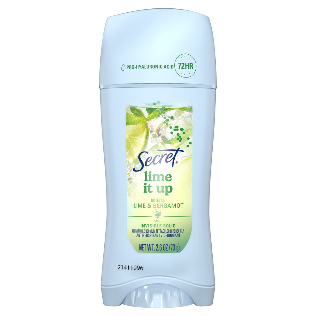 Fresh Invisible Solid Antiperspirant &amp; Deodorant for Women, Lime It Up, 2.6oz