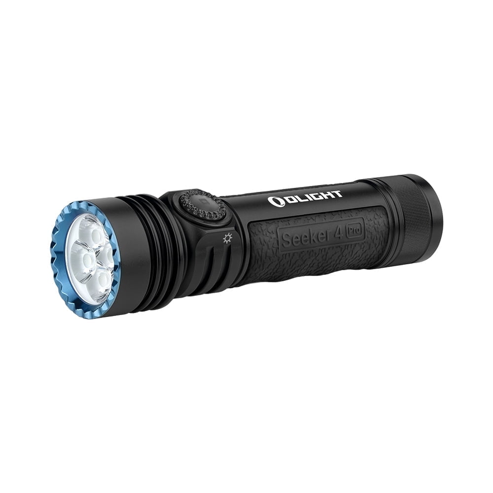 Seeker 4 Pro CW 4600 Lumens LED Rechargeable Flashlight, Black