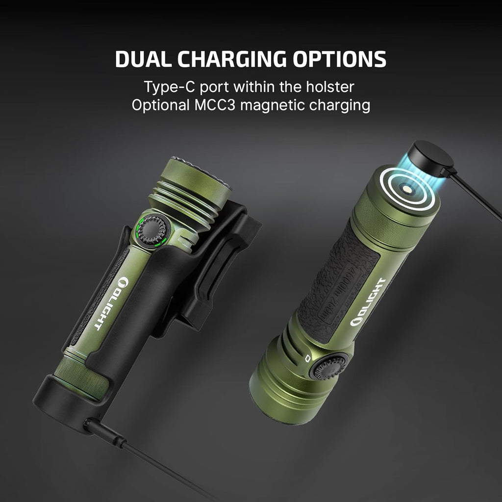 Seeker 4 Pro CW 4600 Lumens LED Rechargeable Flashlight, Black