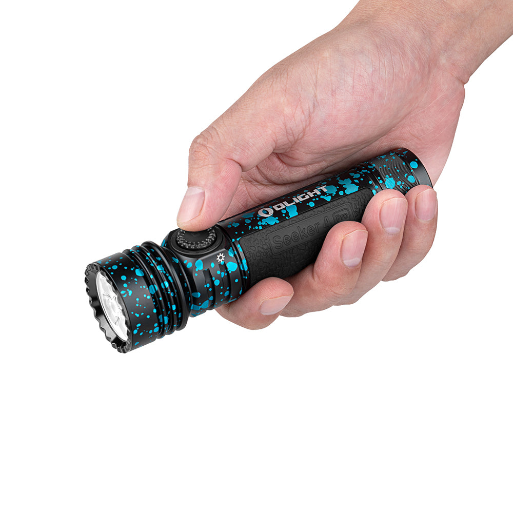 Seeker 4 Pro CW 4600 Lumens LED Rechargeable Flashlight, Black