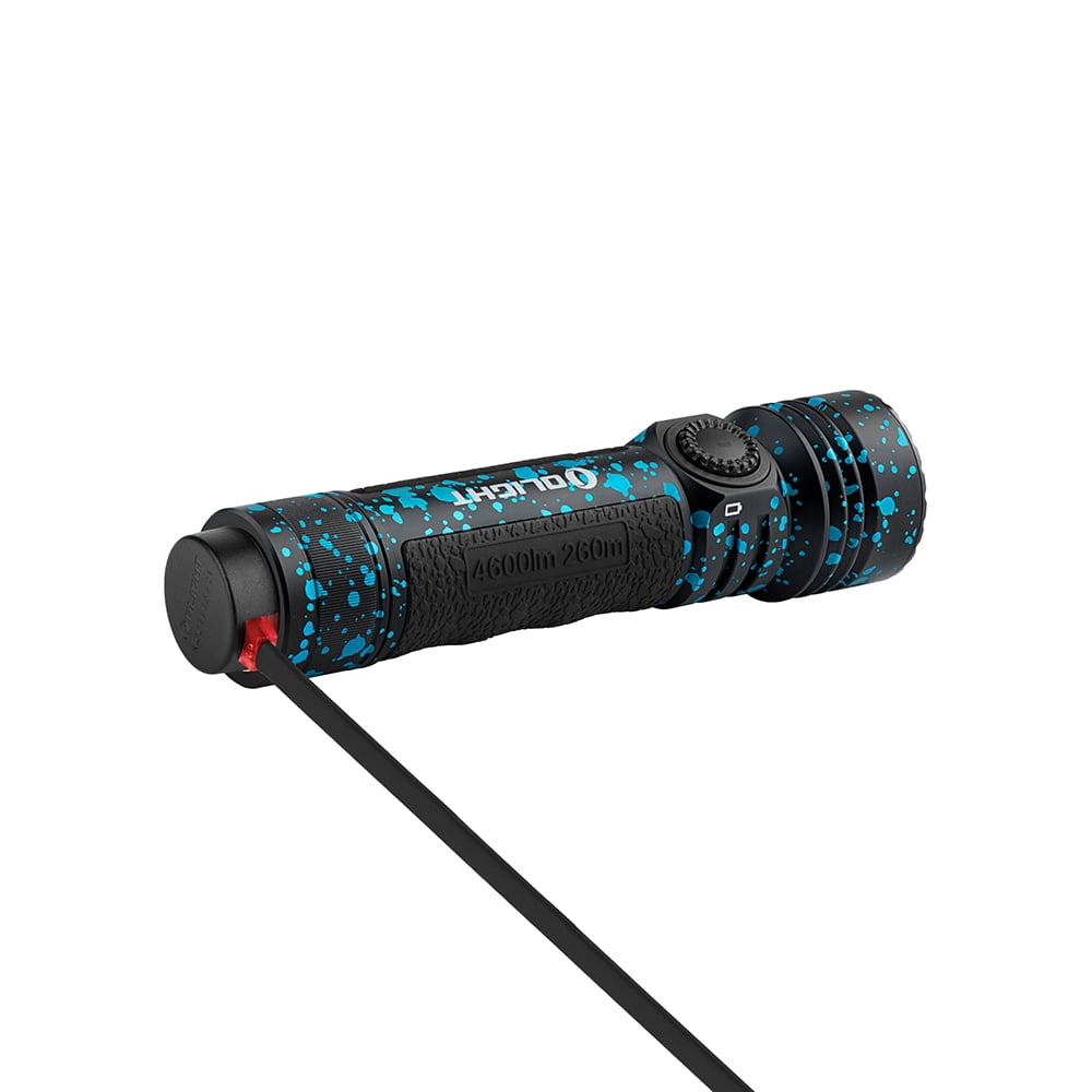 Seeker 4 Pro CW 4600 Lumens LED Rechargeable Flashlight, Black