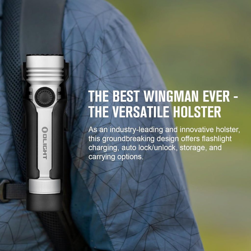 Seeker 4 Pro CW 4600 Lumens LED Rechargeable Flashlight, Black