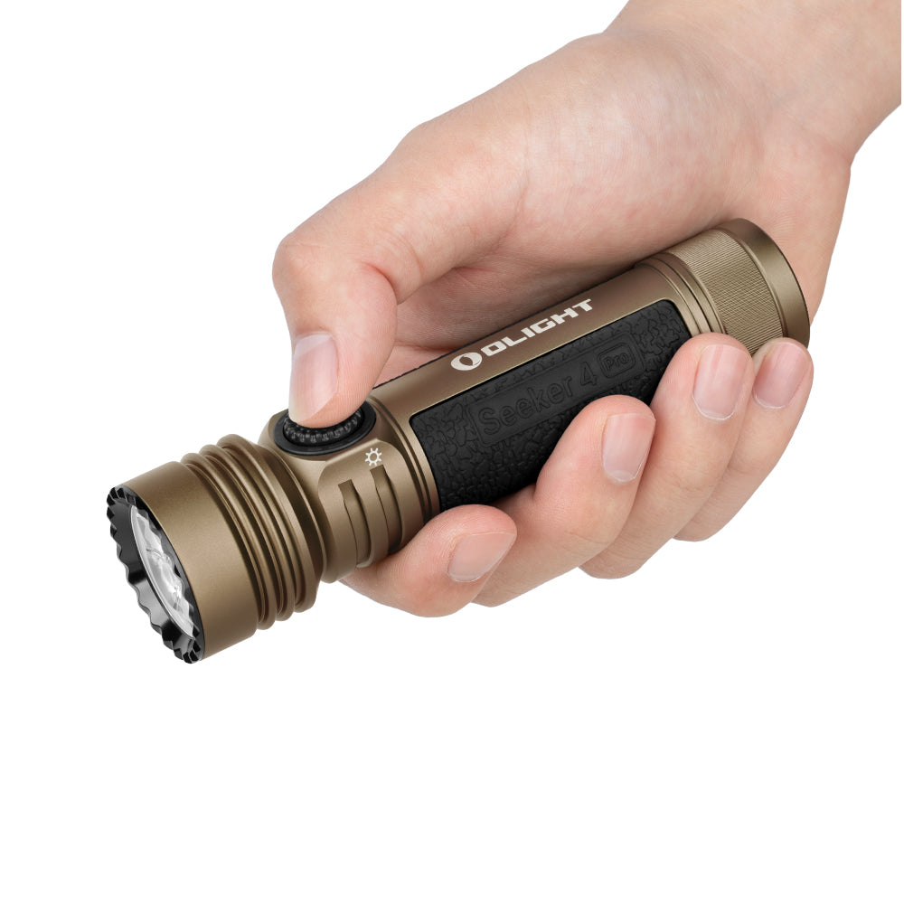 Seeker 4 Pro CW 4600 Lumens LED Rechargeable Flashlight, Black