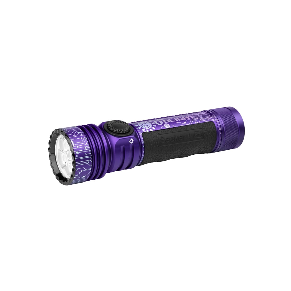 Seeker 4 Pro CW 4600 Lumens LED Rechargeable Flashlight, Black