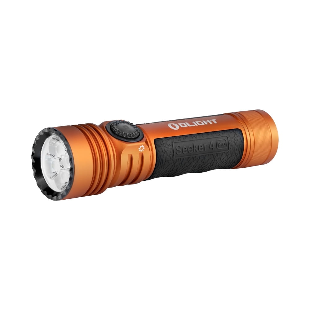 Seeker 4 Pro CW 4600 Lumens LED Rechargeable Flashlight, Black
