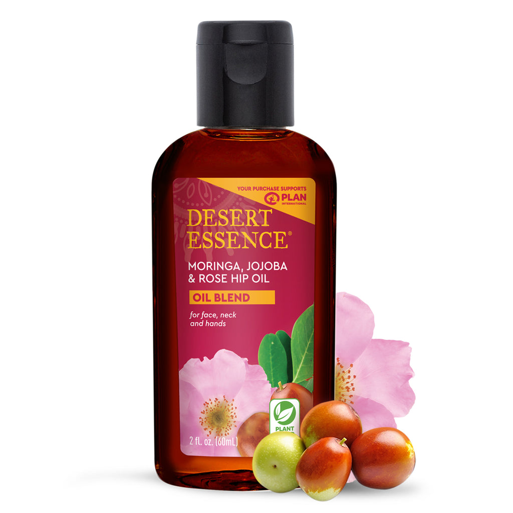 Moringa, Jojoba &amp; Rose Hip Oil, 2 fl oz (60 ml)