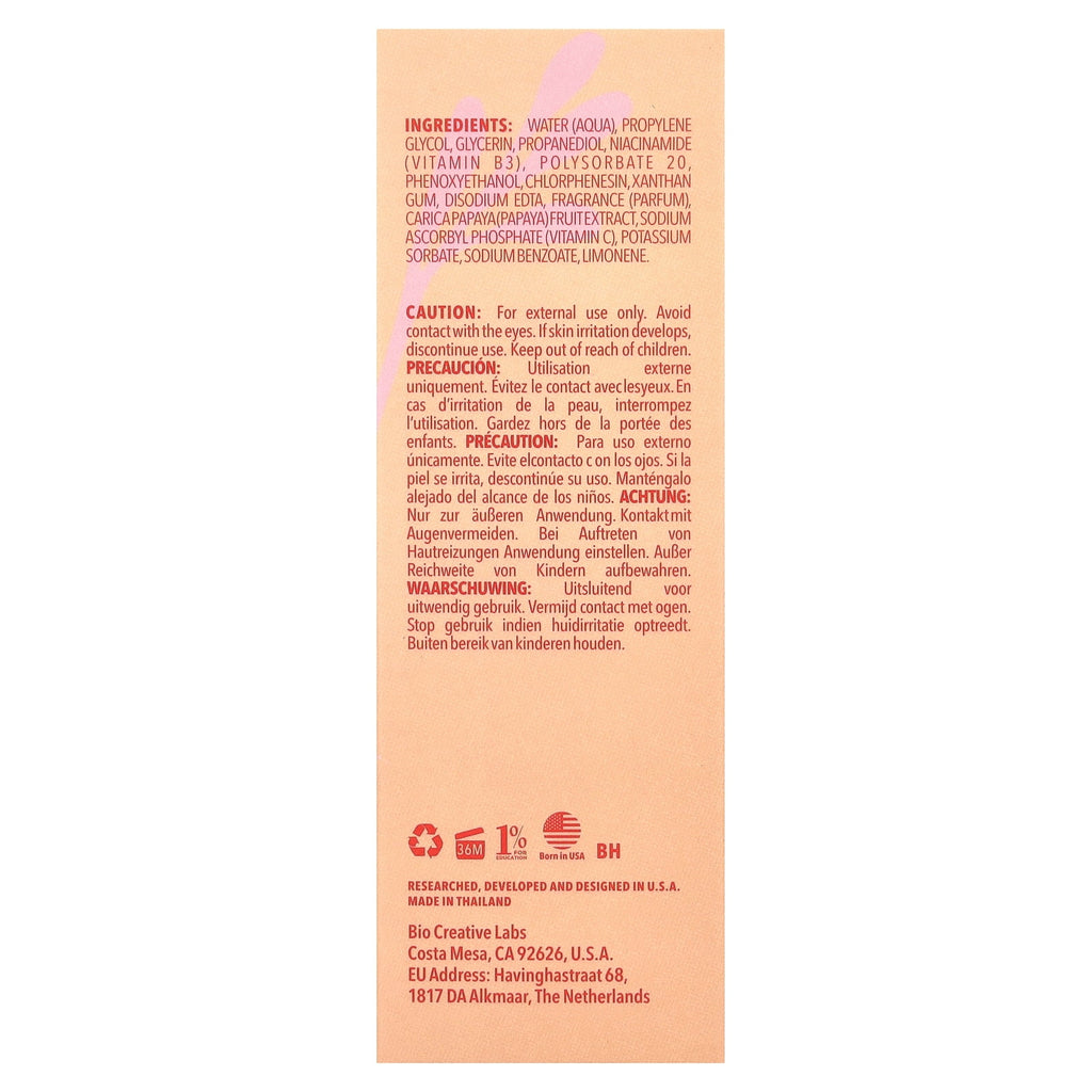 Radiant Complexion Brightening Essence, Papaya Niacinamide, 1.79 fl oz (53 ml)