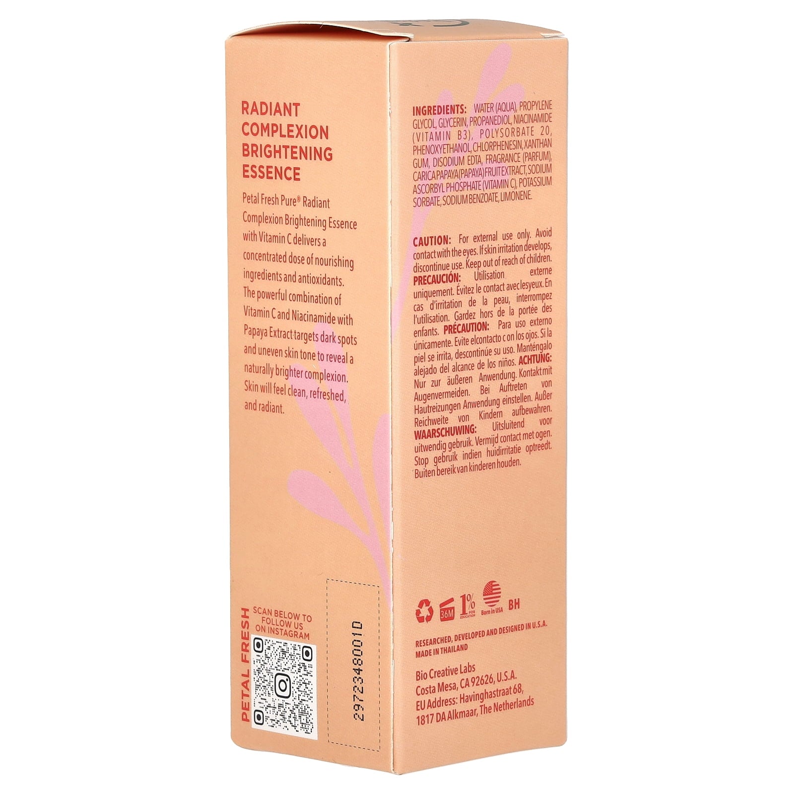 Radiant Complexion Brightening Essence, Papaya Niacinamide, 1.79 fl oz (53 ml)