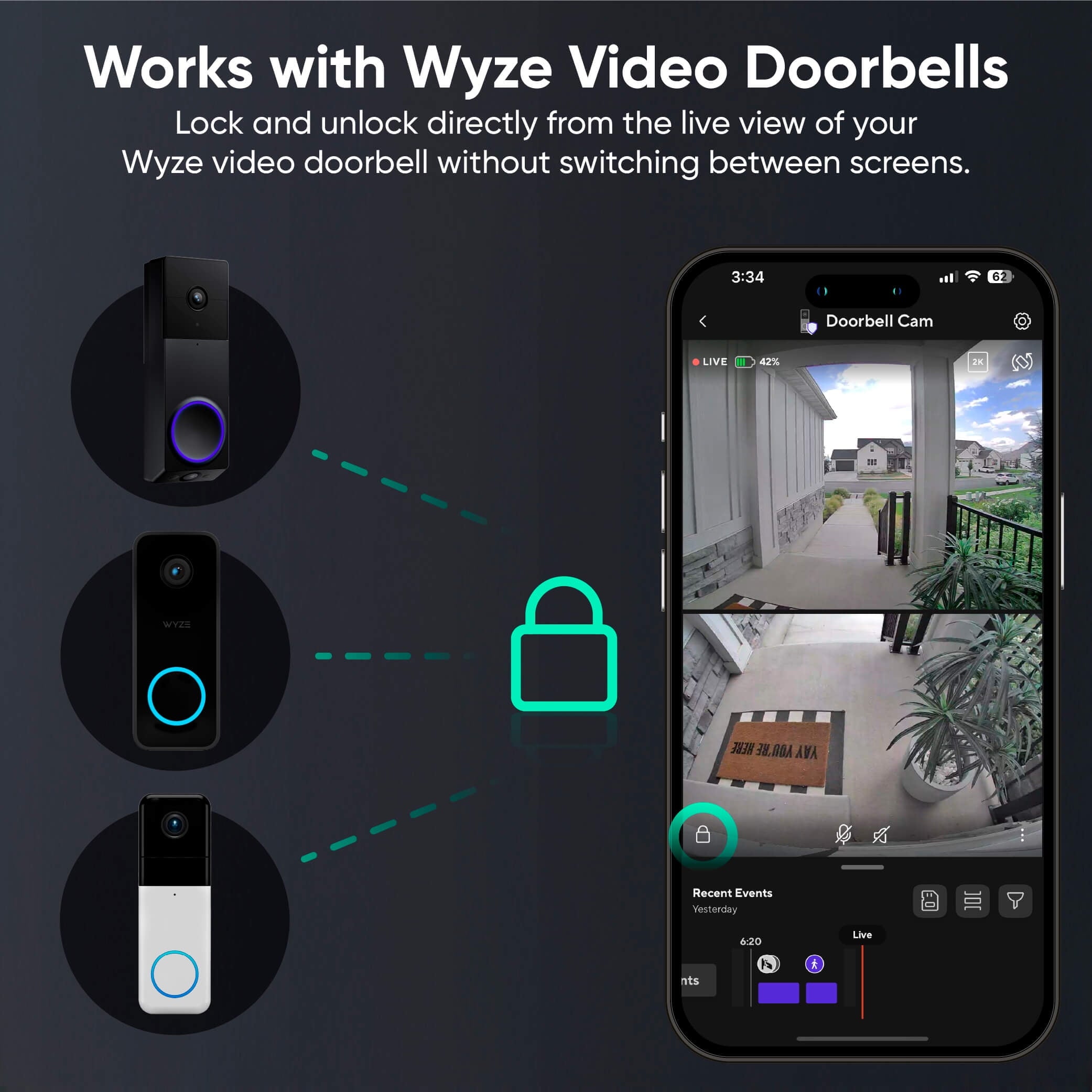 Palm Lock Smart Door Lock with Palm Vein Recognition, Keypad, Auto Lock, Dual Battery, Wi-Fi, BHMA3 Certified