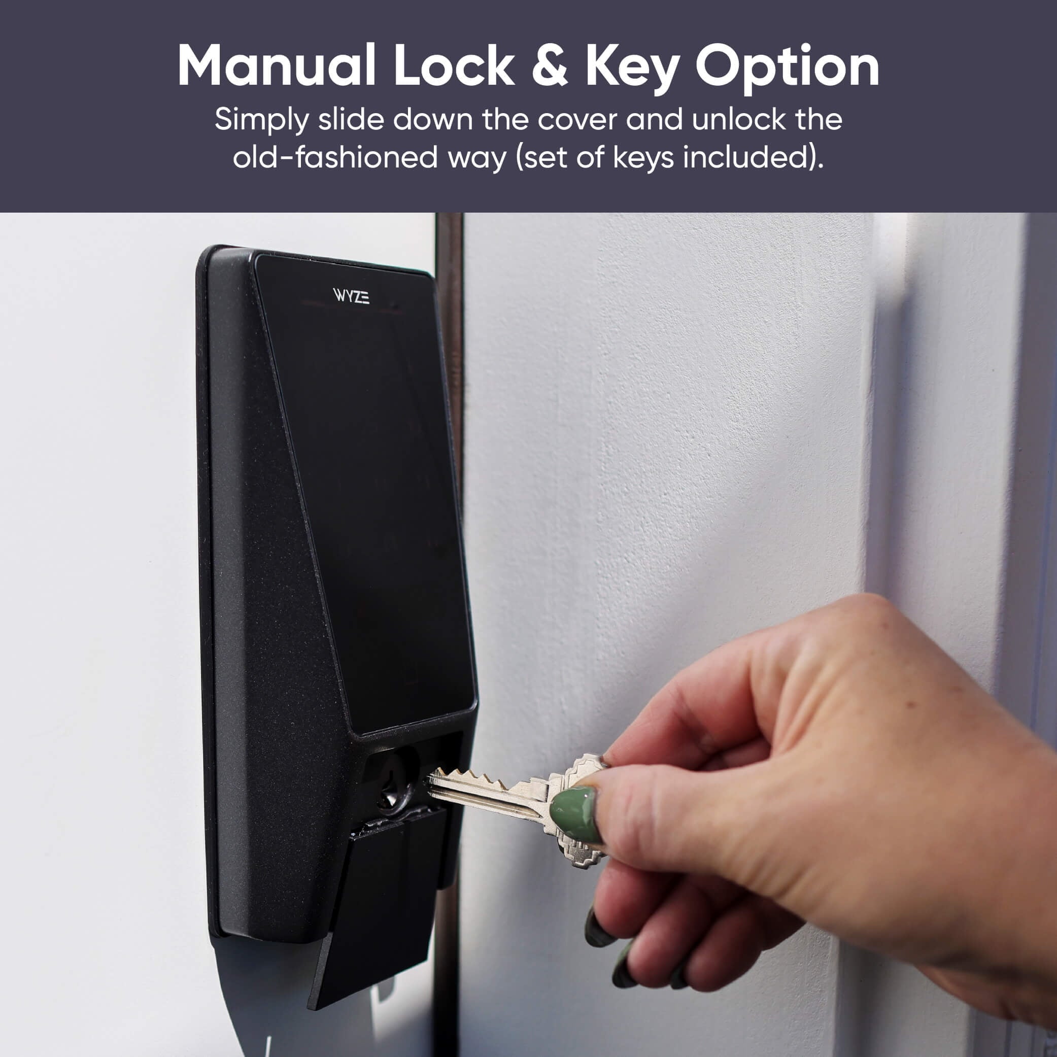 Palm Lock Smart Door Lock with Palm Vein Recognition, Keypad, Auto Lock, Dual Battery, Wi-Fi, BHMA3 Certified