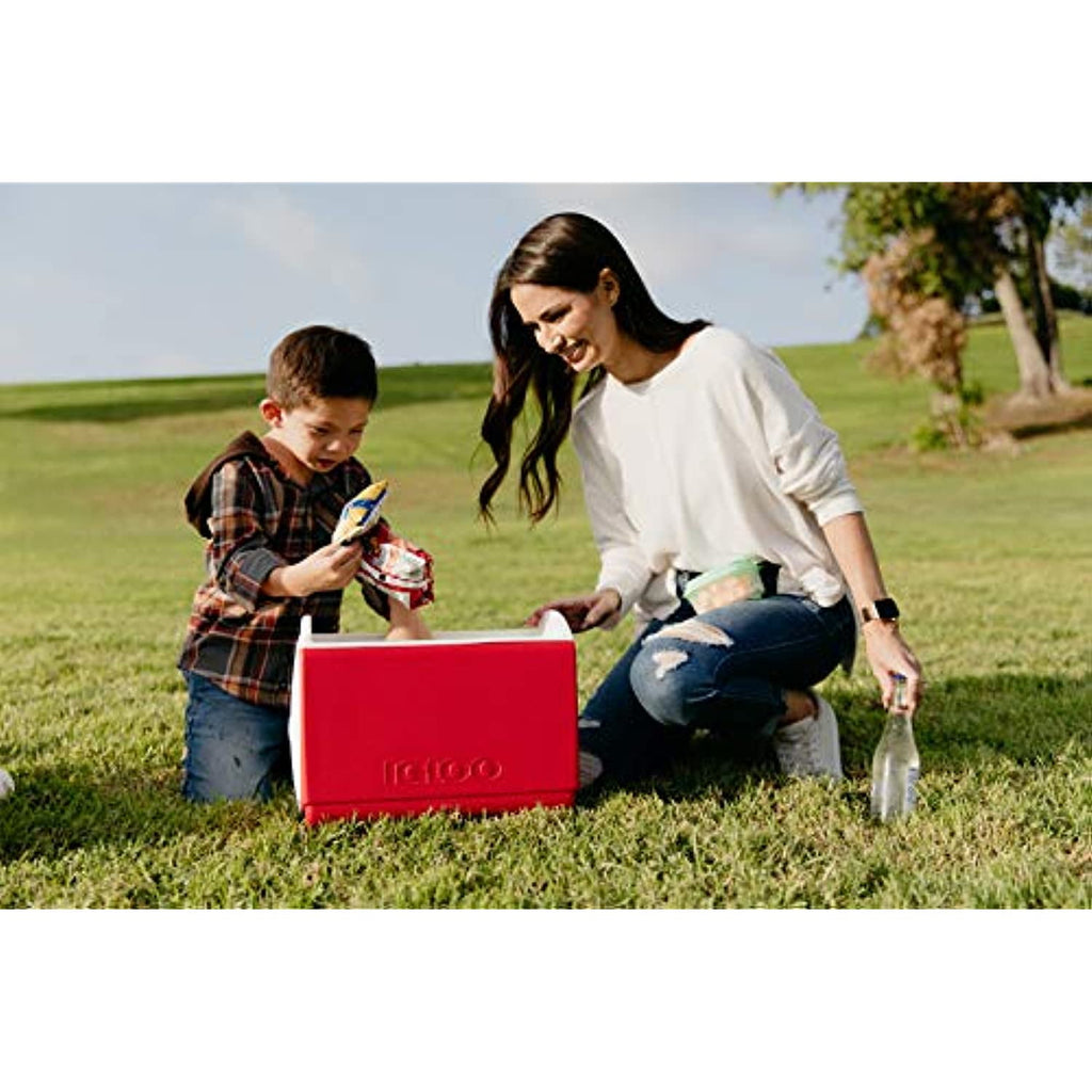 Red/White, Playmate Pal 7 Quart Personal Sized Cooler, 11.75 x 8.25 x 12-Inch, 7 Qt