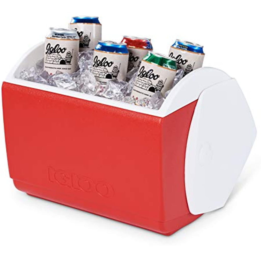 Red/White, Playmate Pal 7 Quart Personal Sized Cooler, 11.75 x 8.25 x 12-Inch, 7 Qt