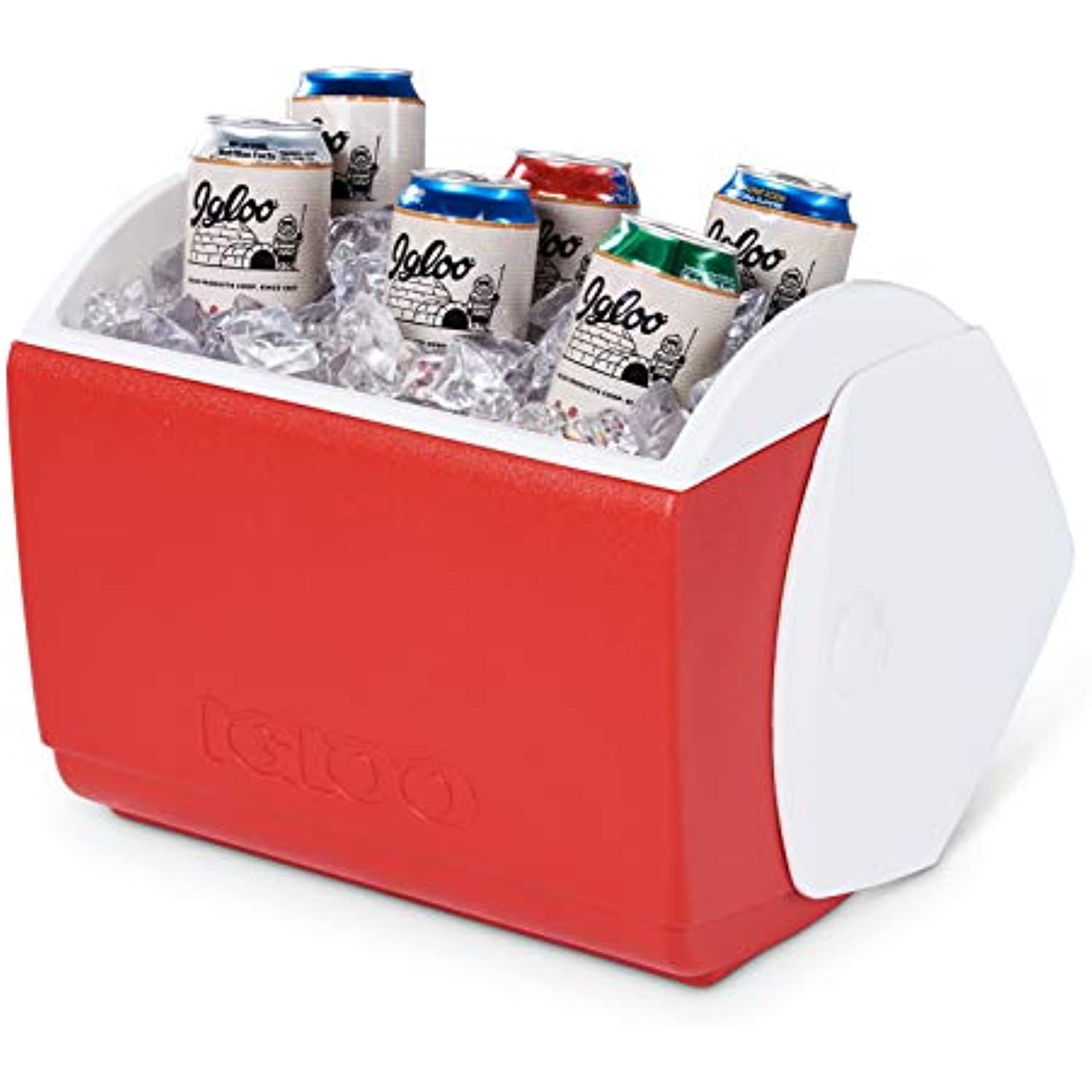 Red/White, Playmate Pal 7 Quart Personal Sized Cooler, 11.75 x 8.25 x 12-Inch, 7 Qt