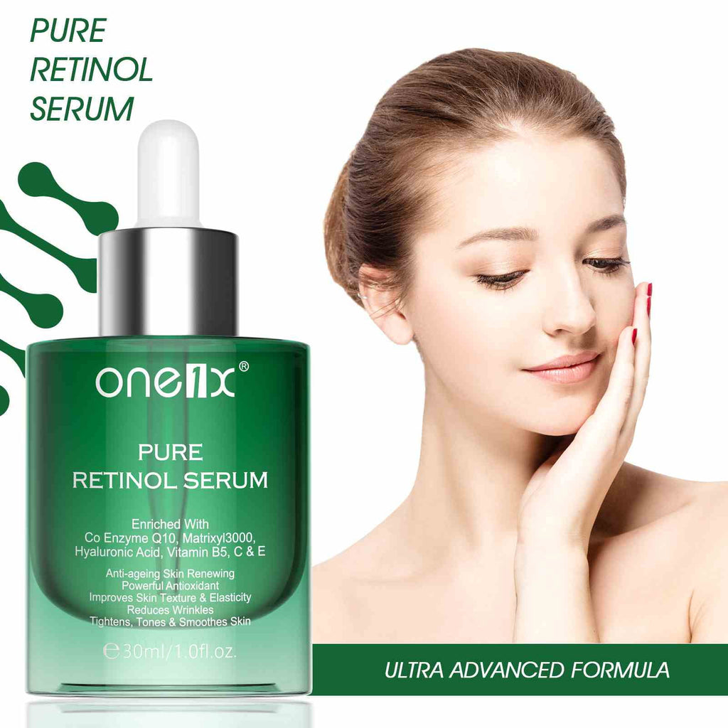 (2 Pack) One1X Retino Serum Essence for and Tightening Skin Day Night Moisturizer for