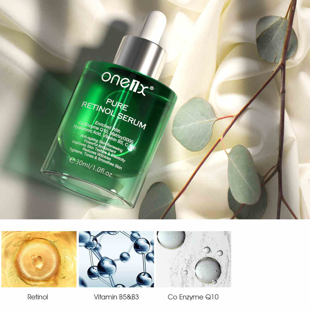 (2 Pack) One1X Retino Serum Essence for and Tightening Skin Day Night Moisturizer for