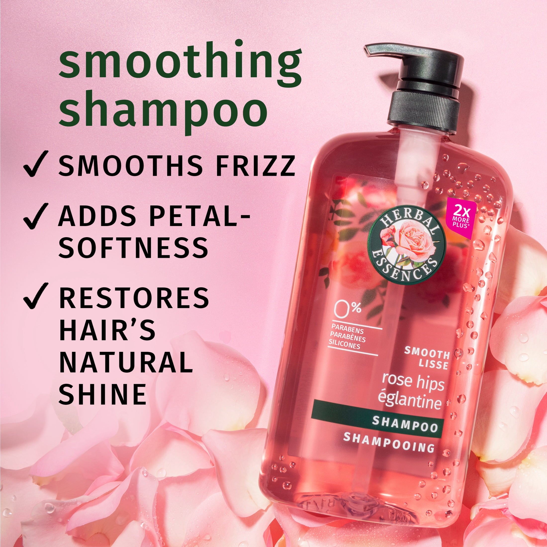 Rose Hips Smooth Shampoo, 33.8 fl oz