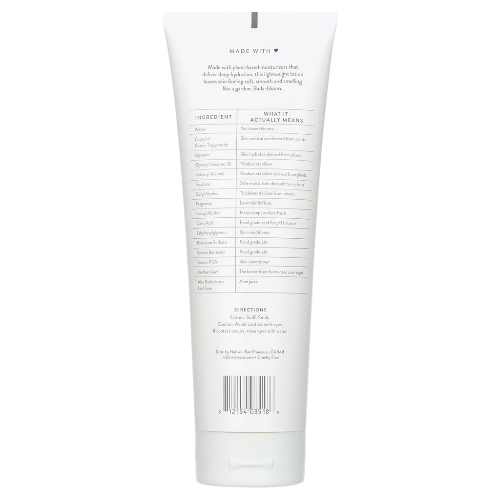 All Day Moisture Lotion for, Lavender &amp; Rose Scent - 12 fl oz