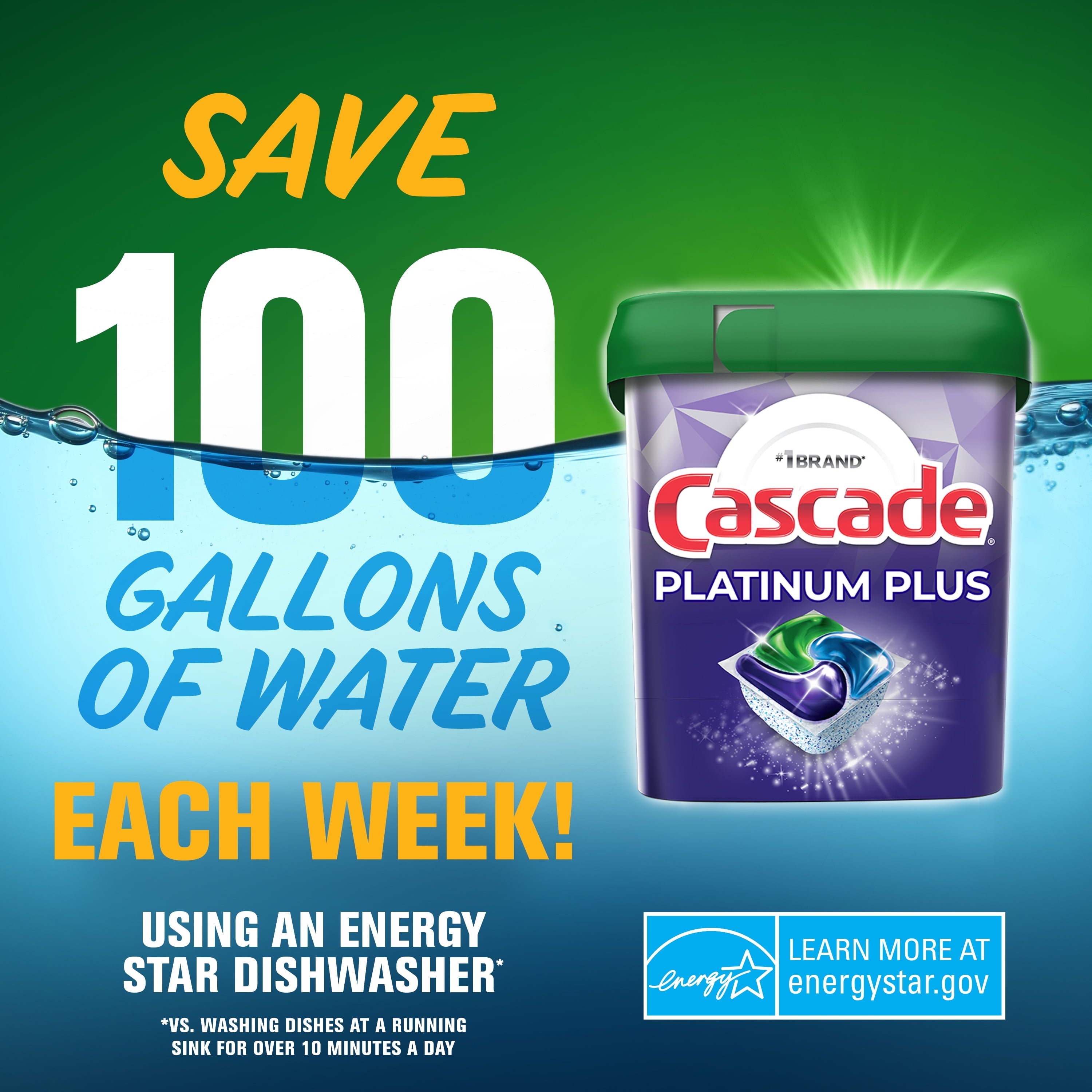 Platinum Plus Dishwasher Pods, Action Pacs Dishwasher Detergent Tabs, Fresh, 11 Count
