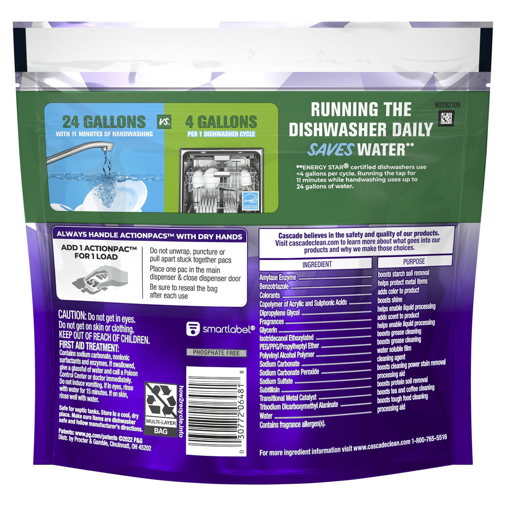 Platinum Plus Dishwasher Pods, Action Pacs Dishwasher Detergent Tabs, Fresh, 11 Count