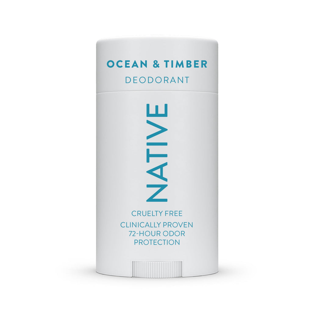 Aluminum Free Deodorant For Men, 72 Hour Solid Deodorant Stick, Ocean &amp; Timber, 3.1oz