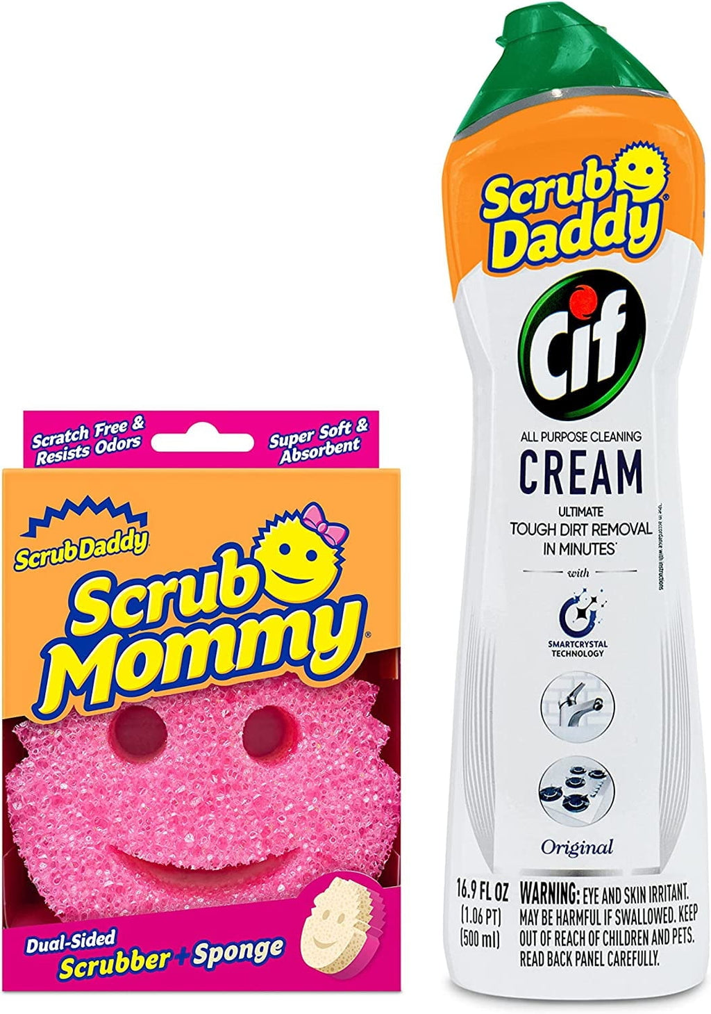 Heavy Duty SmartClean Pads with Cleaning Crystals, 2 Count