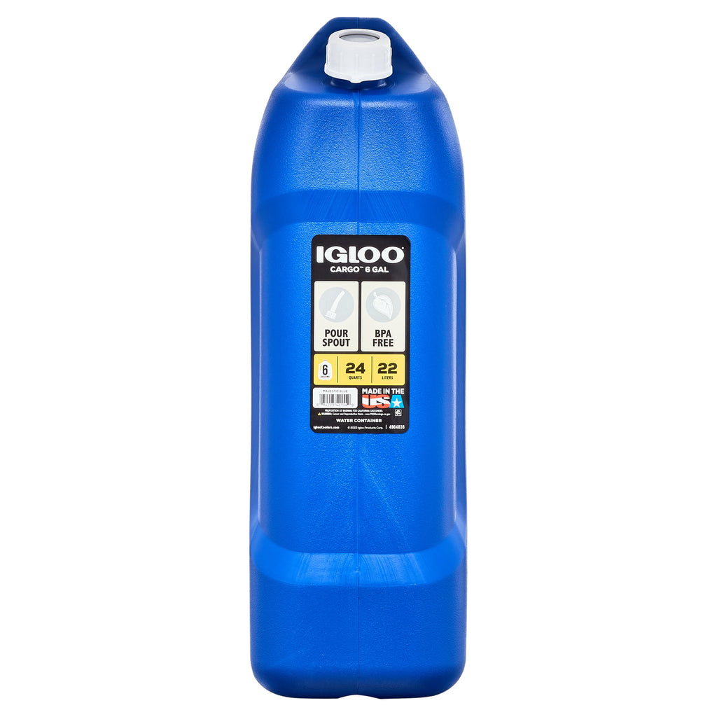 6 Gallon Camping Water Storage Container, Blue