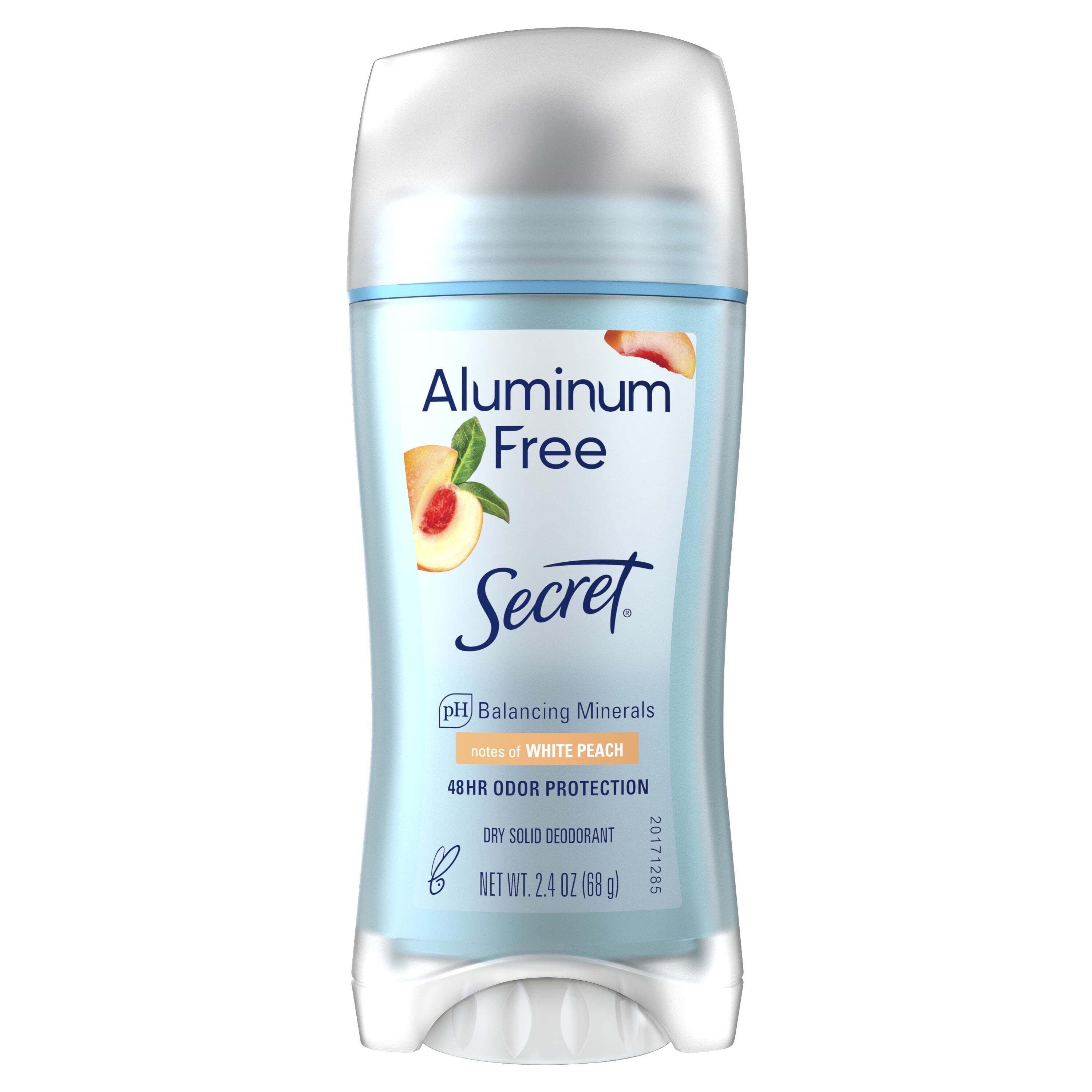 Aluminum Free Women's Deodorant Solid, White Peach, 2.4 oz