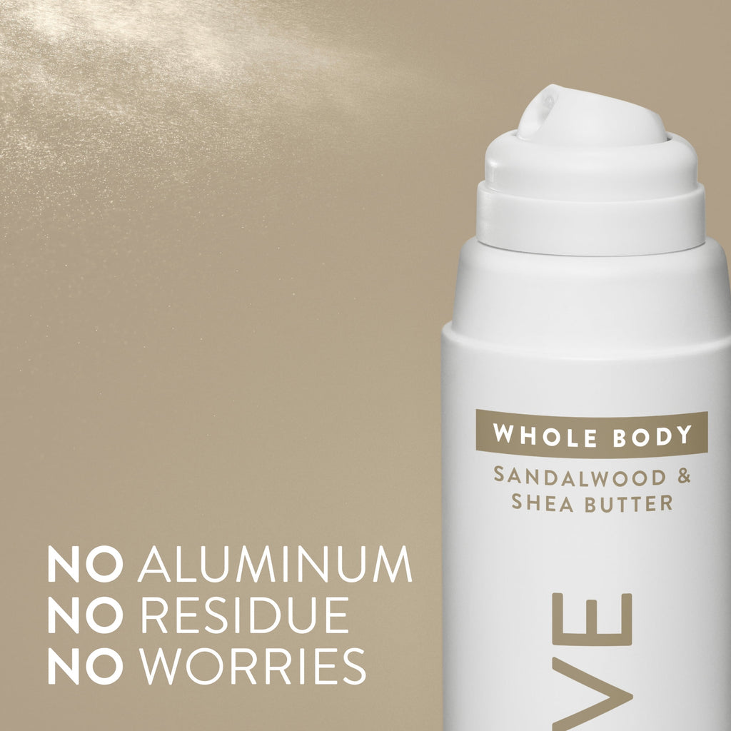 Deodorant Body Spray, Sandalwood &amp; Shea Butter, Aluminum Free, for Women and Men, 3.5 oz