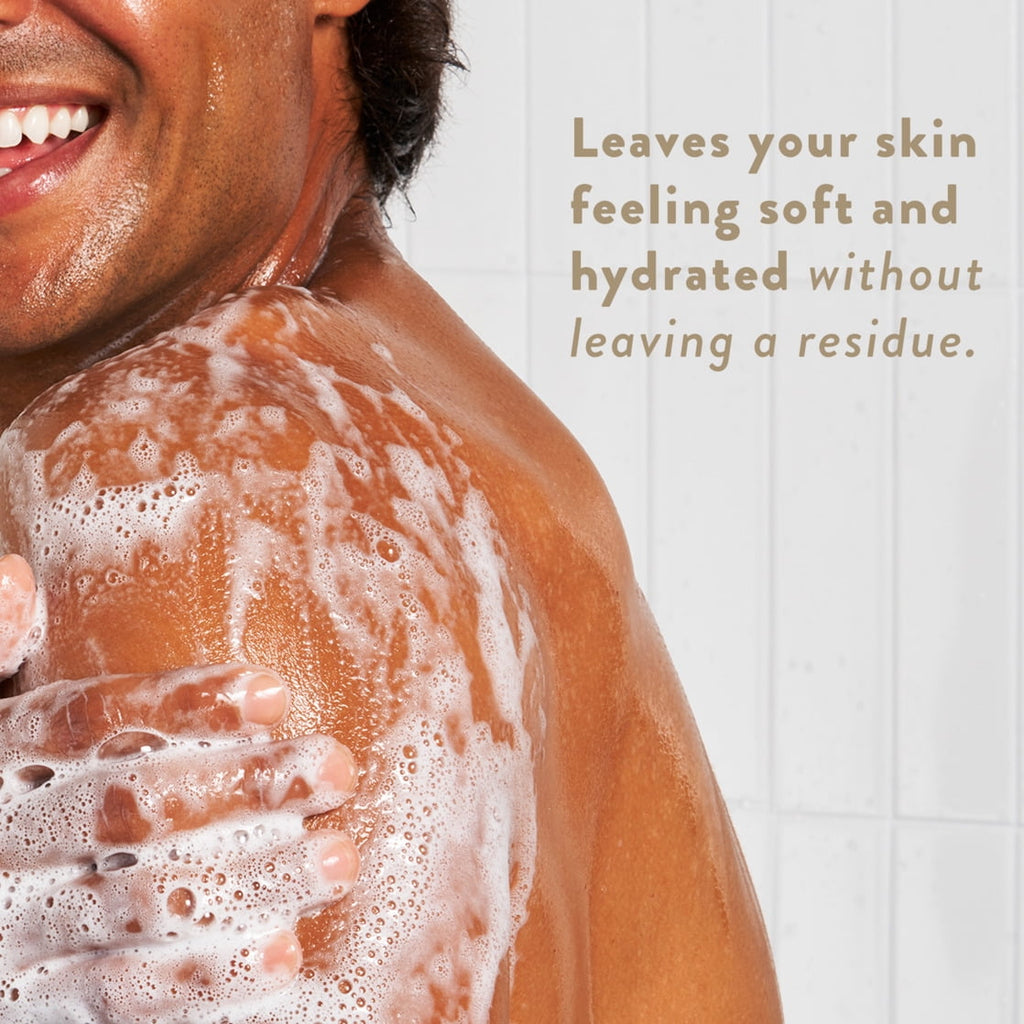 Body Wash, Sulfate Free, Sandalwood &amp; Shea Butter, for Women and Men, 18 fl oz
