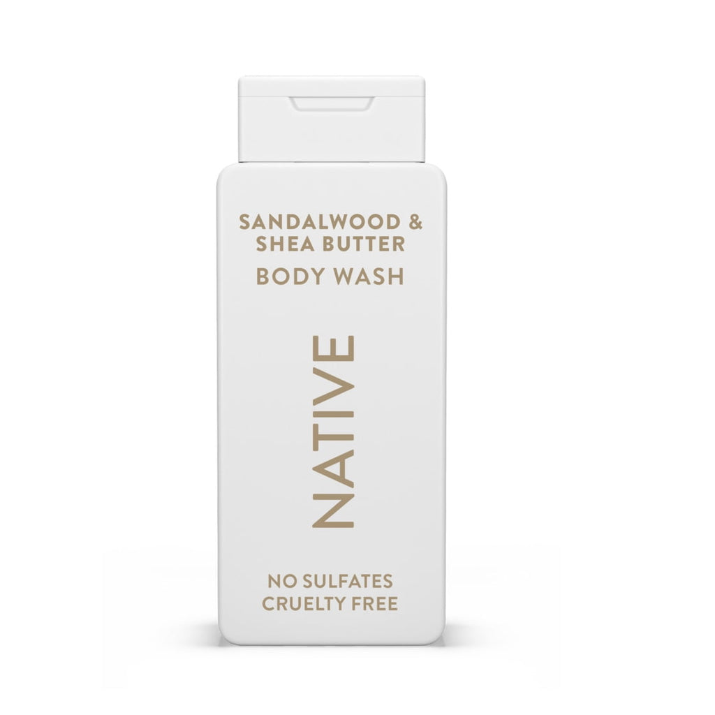 Body Wash, Sulfate Free, Sandalwood &amp; Shea Butter, for Women and Men, 18 fl oz