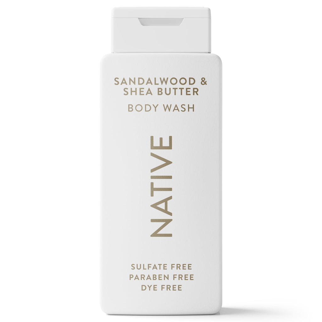 Body Wash, Sulfate Free, Sandalwood &amp; Shea Butter, for Women and Men, 18 fl oz