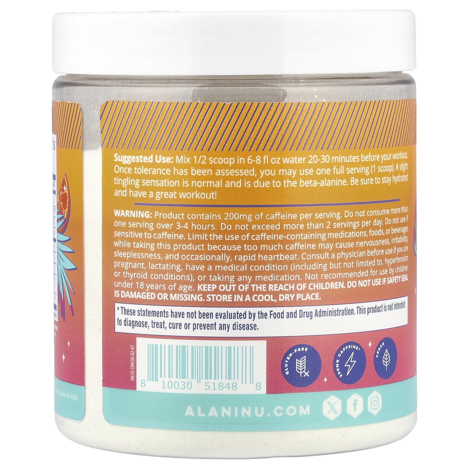 Pre-Workout, Orange Kiss, 10.5 oz (300 g)