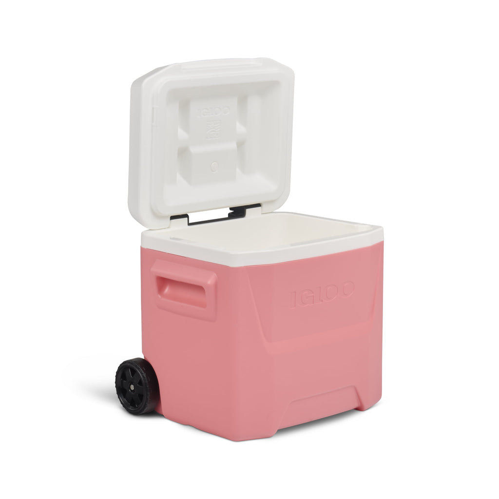 16 QT Laguna Hard Sided Ice Chest Cooler with Wheels, Aqua Blue