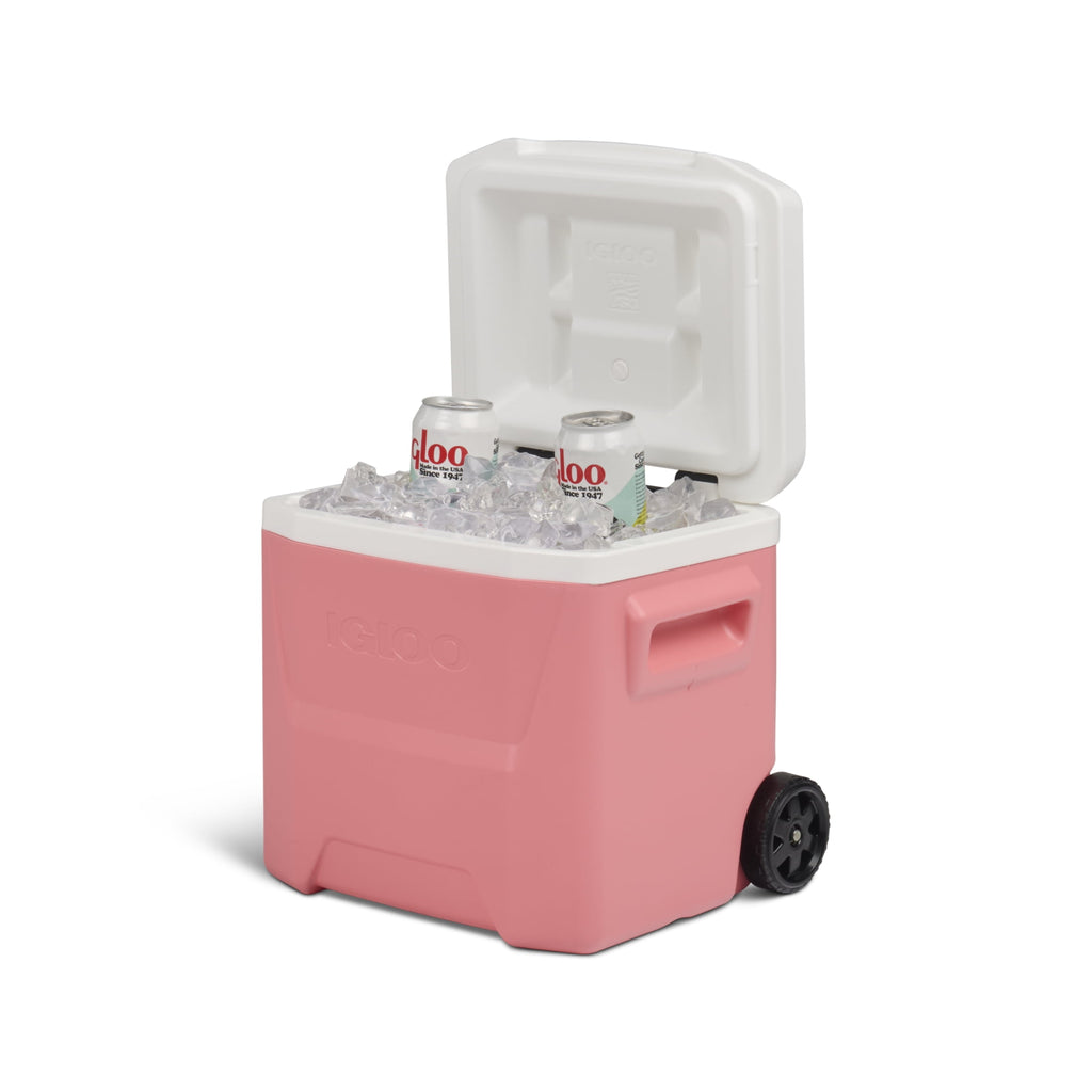 16 QT Laguna Hard Sided Ice Chest Cooler with Wheels, Aqua Blue