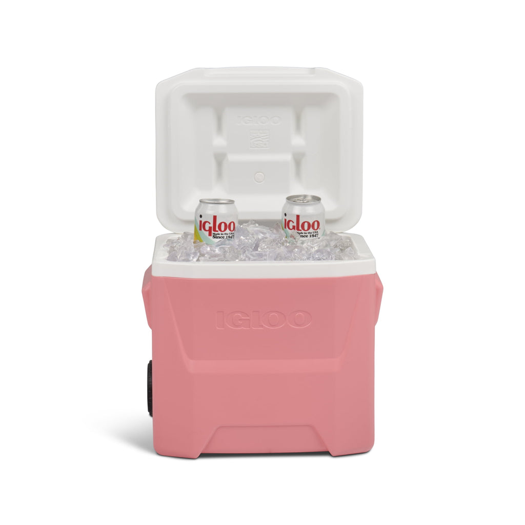 16 QT Laguna Hard Sided Ice Chest Cooler with Wheels, Aqua Blue