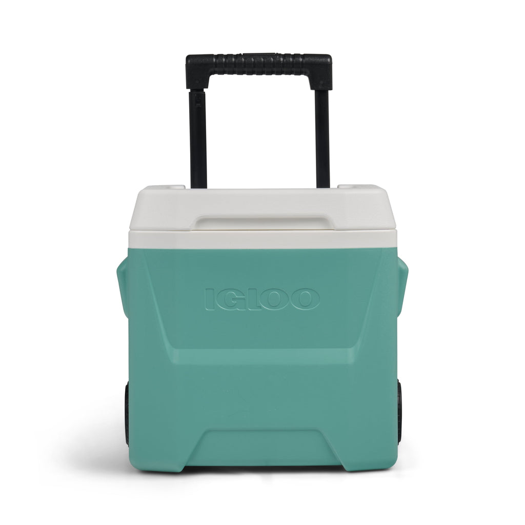 16 QT Laguna Hard Sided Ice Chest Cooler with Wheels, Aqua Blue