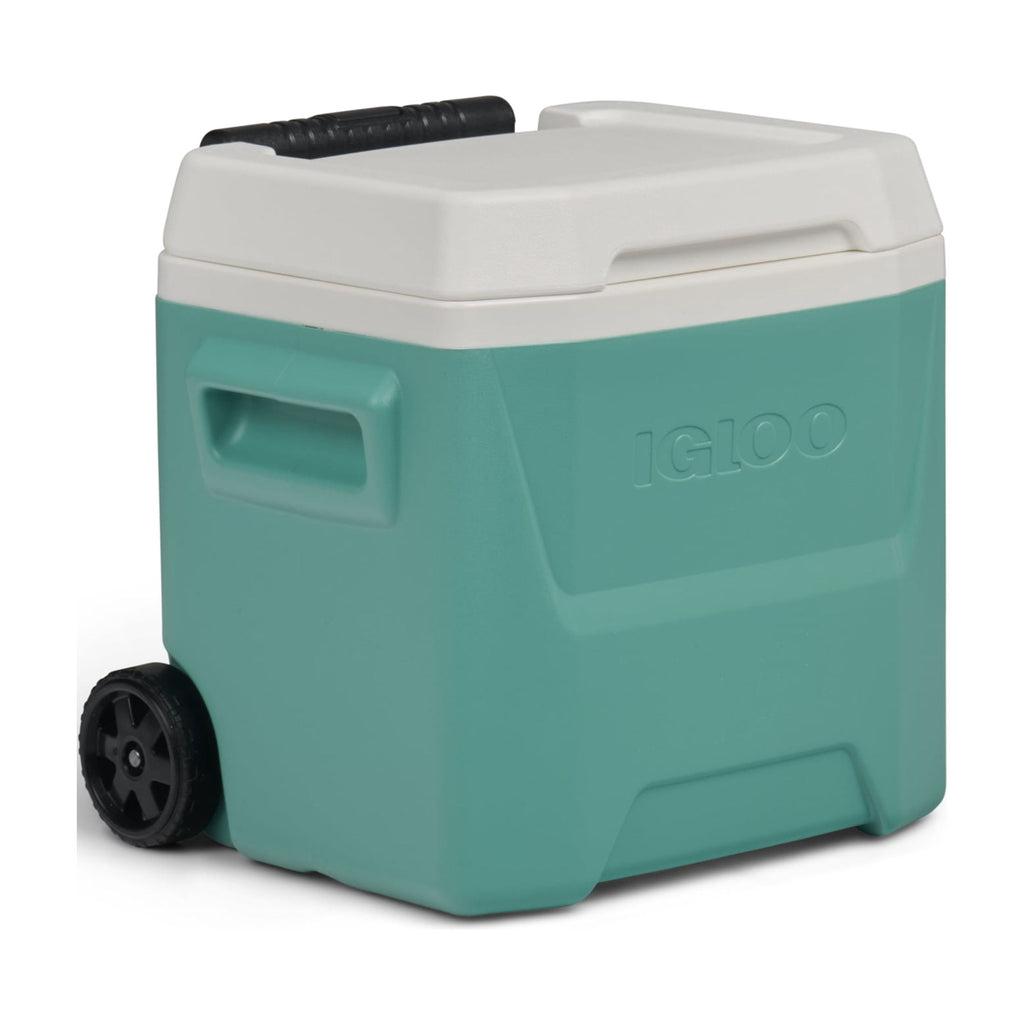 16 QT Laguna Hard Sided Ice Chest Cooler with Wheels, Aqua Blue