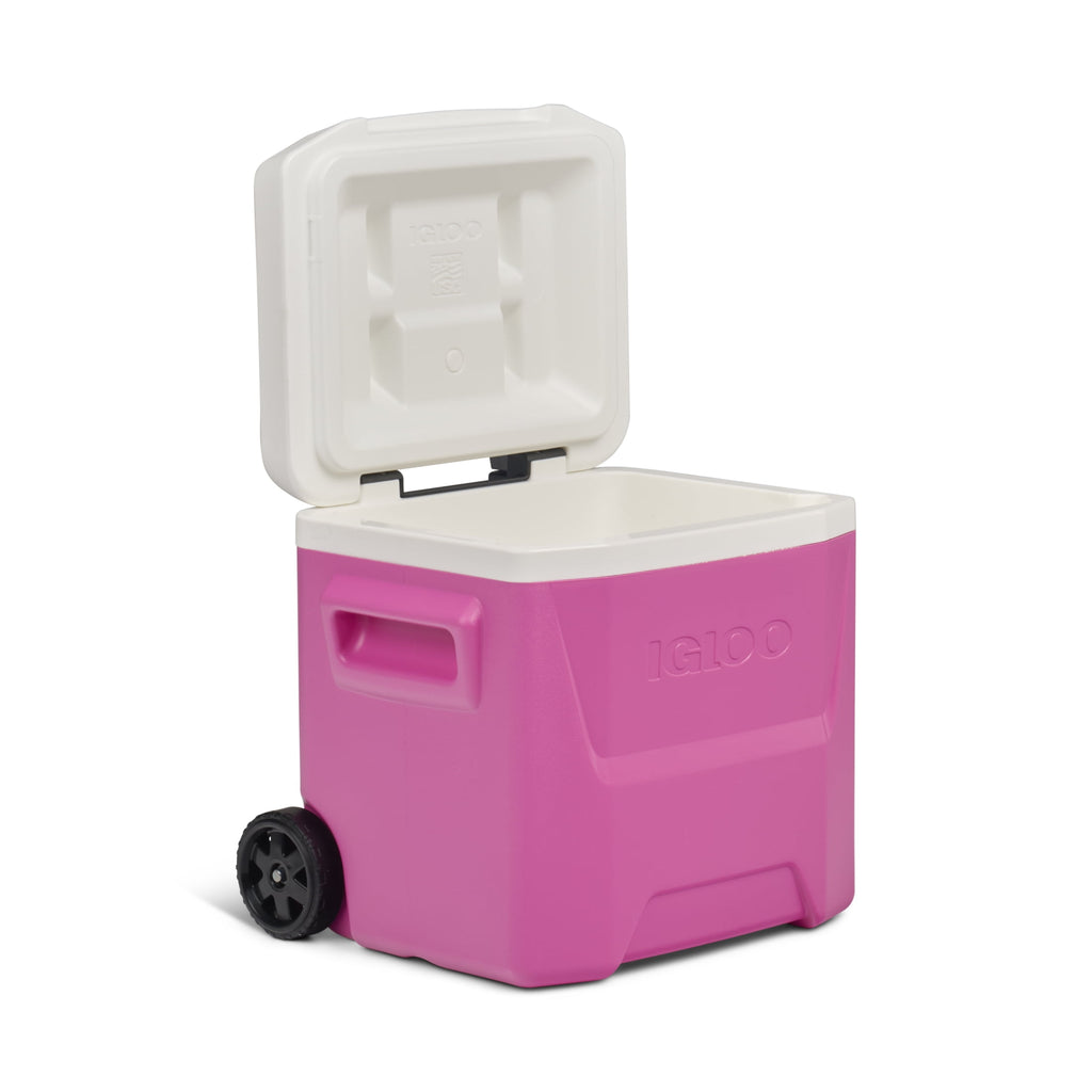 16 QT Laguna Hard Sided Ice Chest Cooler with Wheels, Aqua Blue