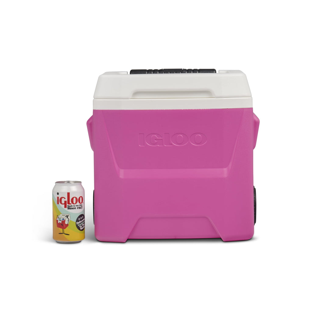 16 QT Laguna Hard Sided Ice Chest Cooler with Wheels, Aqua Blue