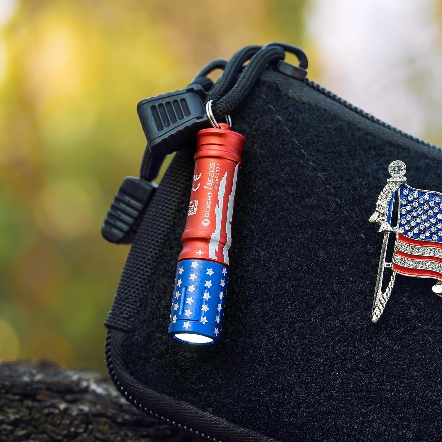i3E EOS PMMA TIR Lens AAA EDC Flashlight 90 Lumens Compact Keychain Flash Light for Night, Camping (Nocturnal Sentinel)