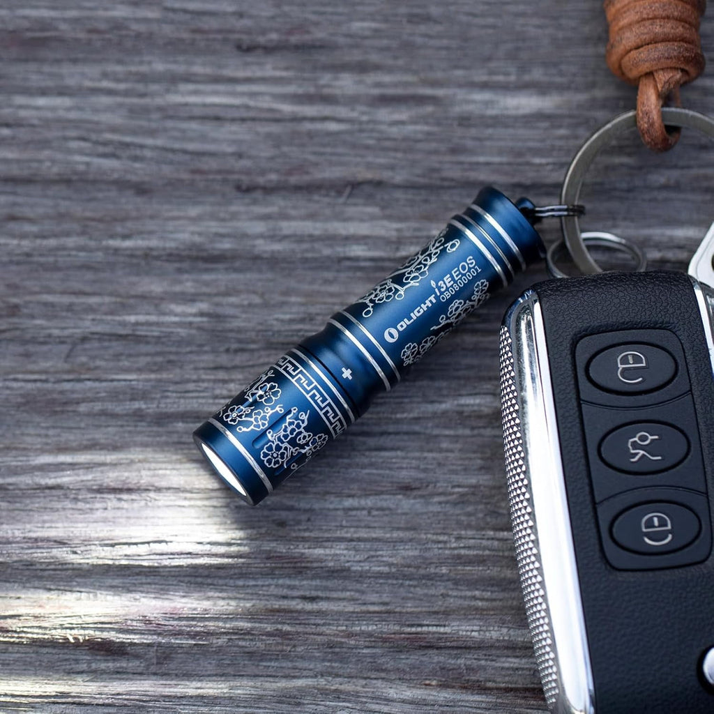 i3E EOS PMMA TIR Lens AAA EDC Flashlight 90 Lumens Compact Keychain Flash Light for Night, Camping (Nocturnal Sentinel)