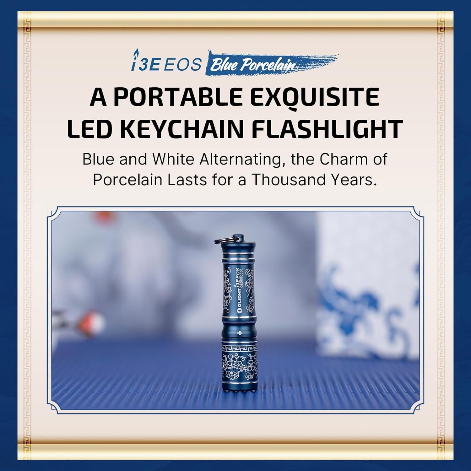 i3E EOS PMMA TIR Lens AAA EDC Flashlight 90 Lumens Compact Keychain Flash Light for Night, Camping (Nocturnal Sentinel)