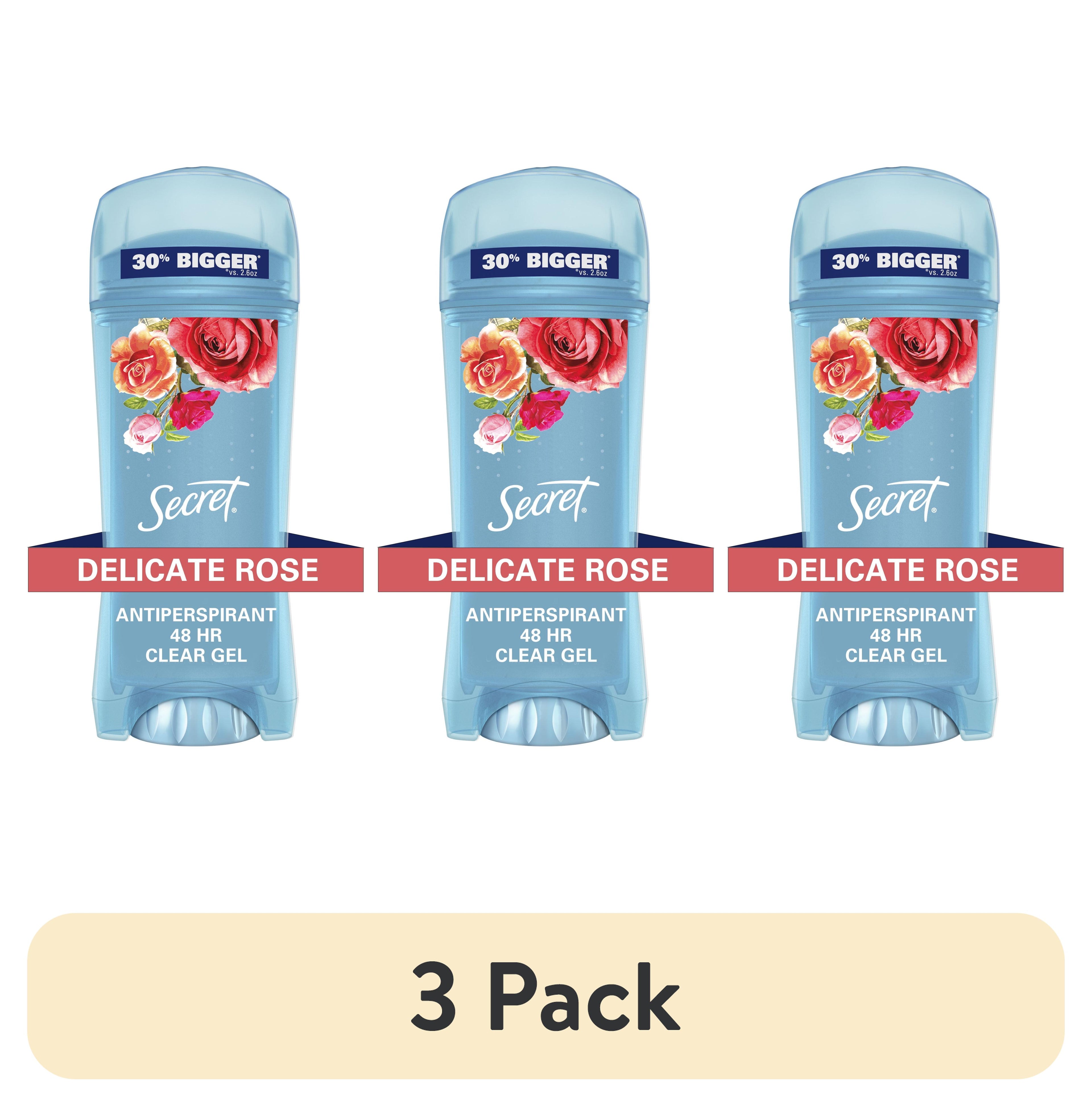 Clear Gel Antiperspirant and for Women, Rose Scent, 3.4 oz