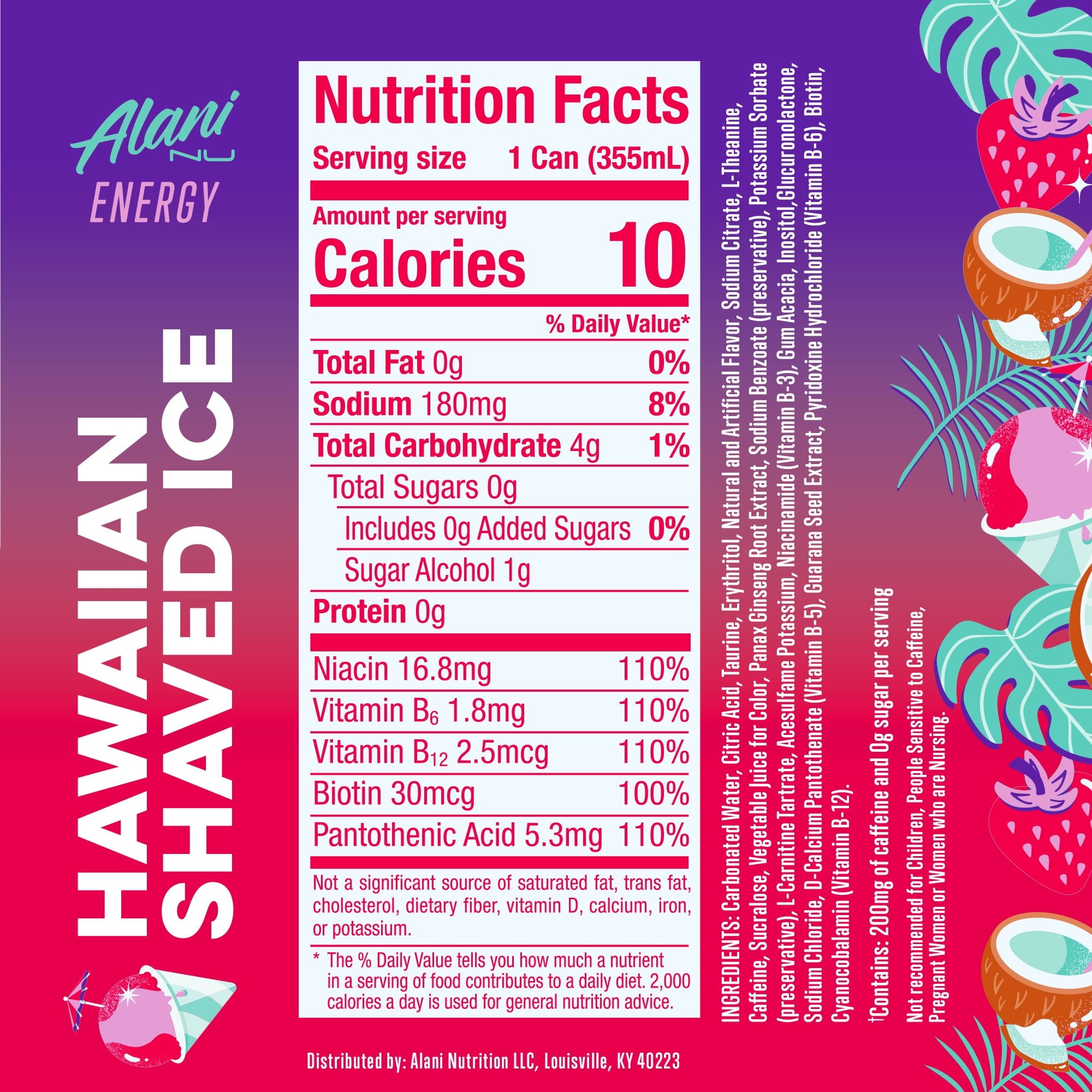 Hawaiian Shaved Ice, 12 fl oz, Single Can