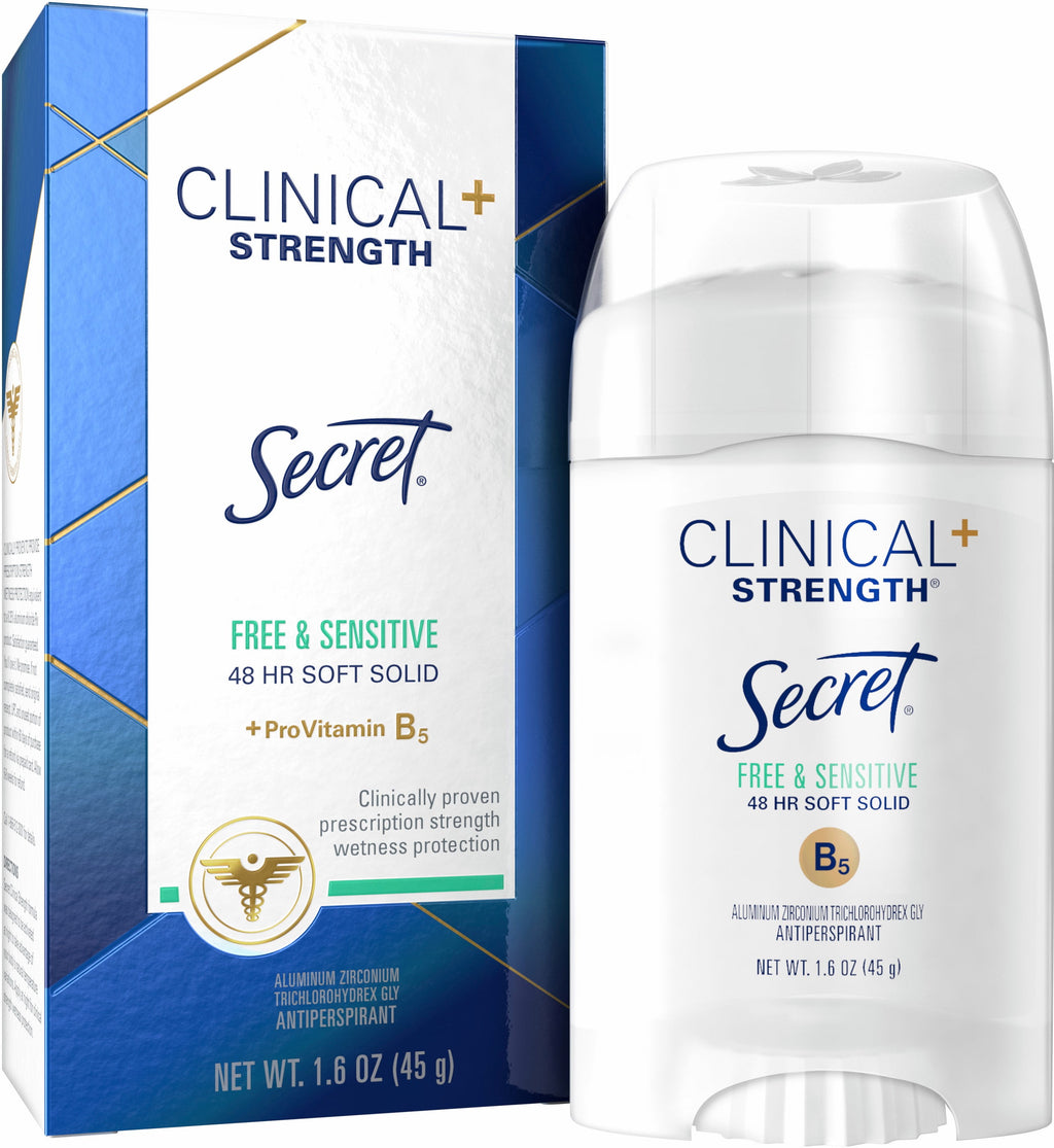 Clinical Strength Invisible Solid Sensitive Antiperspirant &amp; Deodorant, Unscented 1.60 oz (Pack of 6)