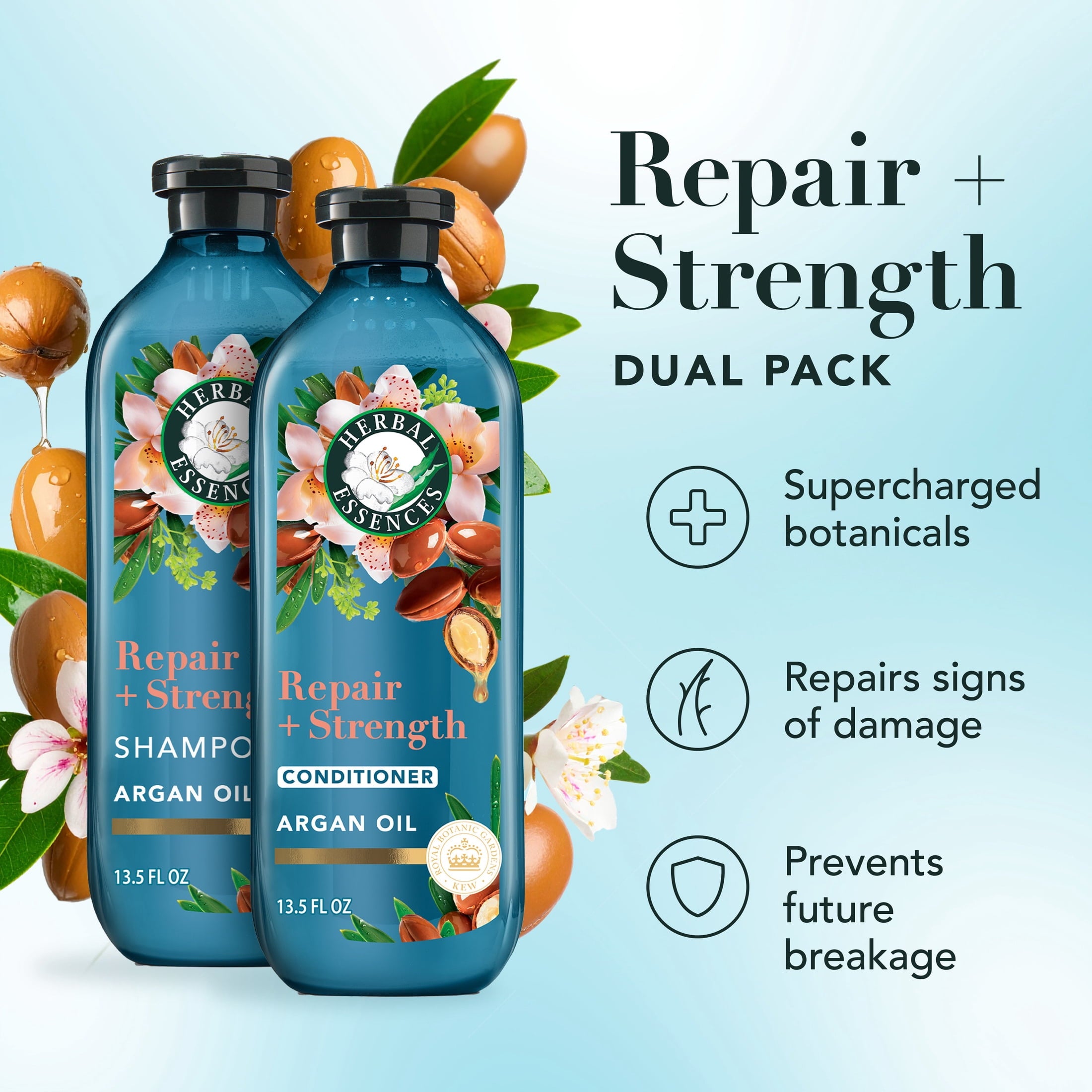 Argan Repair Shampoo and Conditioner, 13.5 fl oz Each